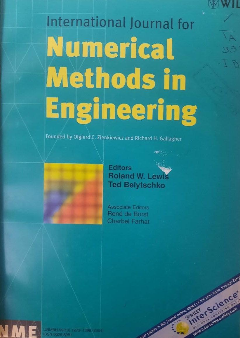 international journal for numerical methods in engineering